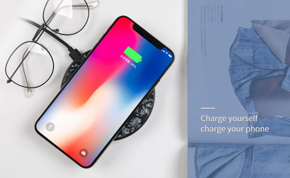 Wireless chargers  Nillkin PowerFlash Charger Tempered Glass black