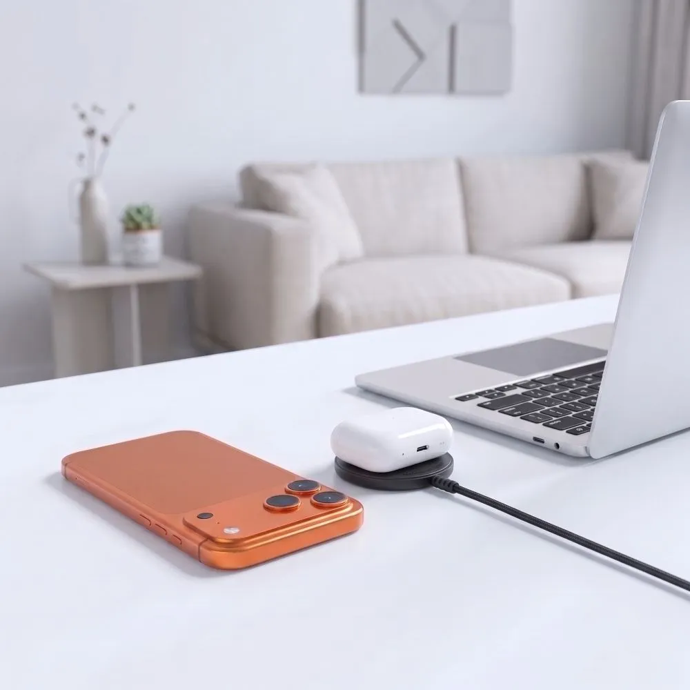 Bezvadu lādētājs TECH-PROTECT A54 MAGNETIC MAGSAFE WIRELESS CHARGER 25W QI2.2 Viedierīču melns