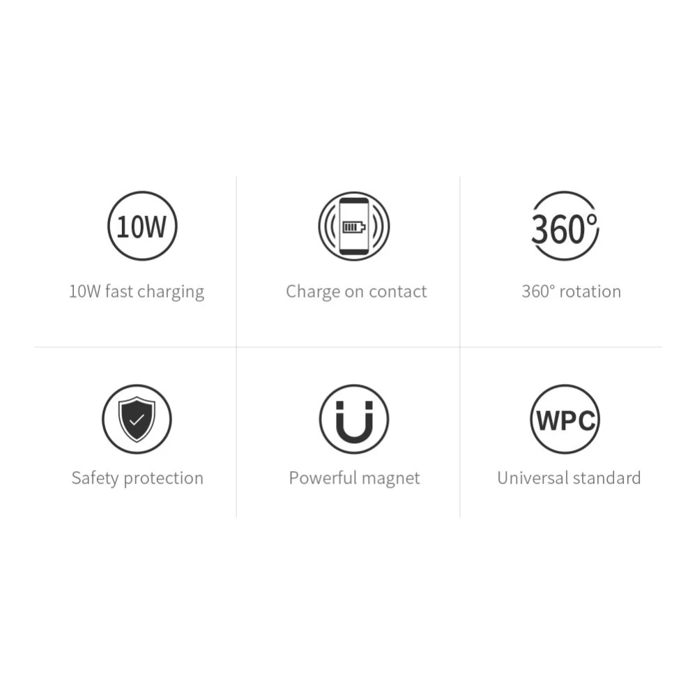Wireless chargers  Nillkin Car Magnetic Charger II-Model B Fast Charge Edition black