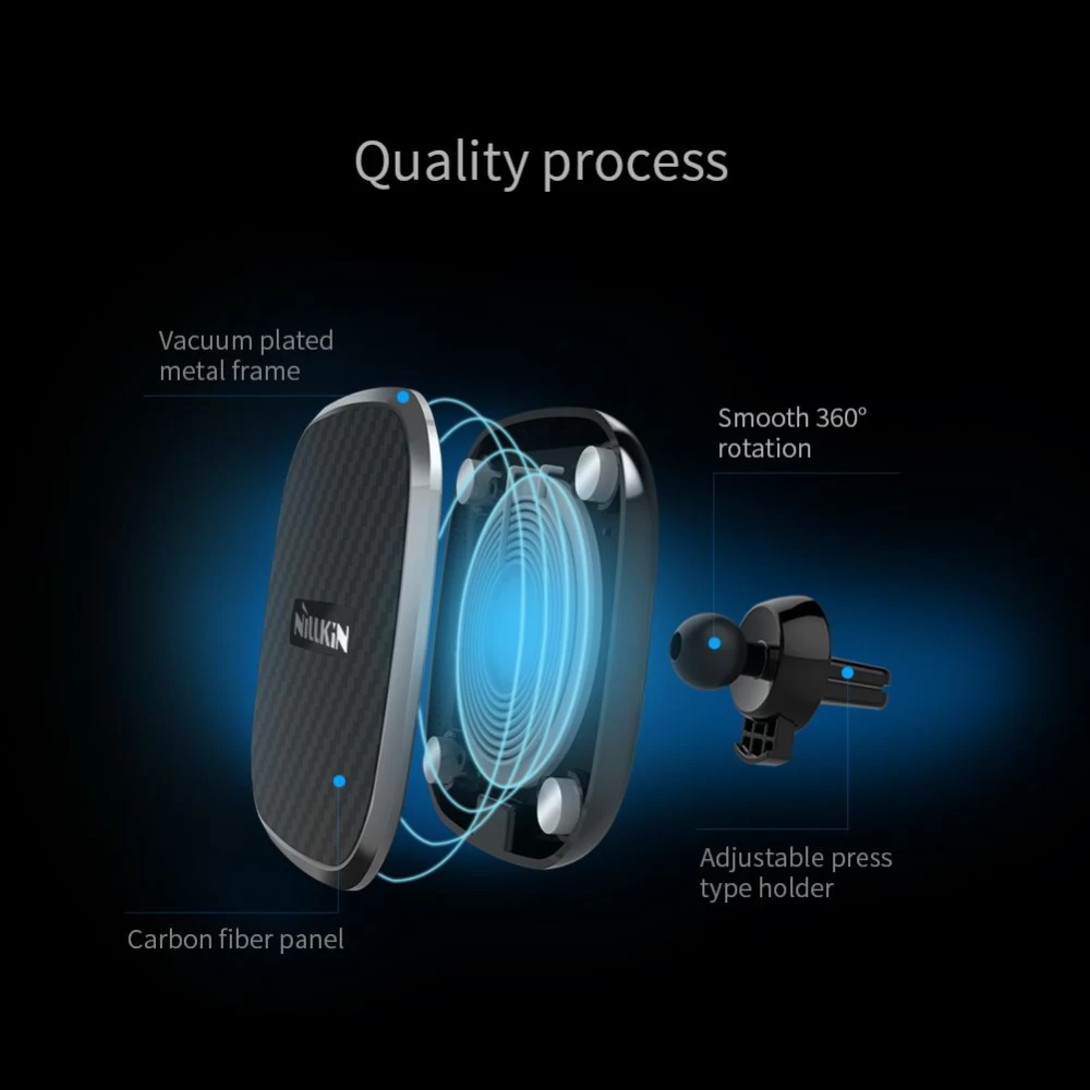 Wireless chargers  Nillkin Car Magnetic Charger II-Model B Fast Charge Edition black