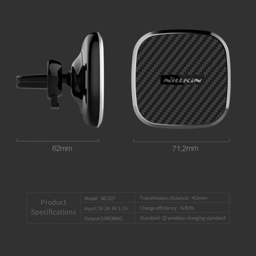 Wireless chargers  Nillkin Car Magnetic Charger II-Model B Fast Charge Edition black