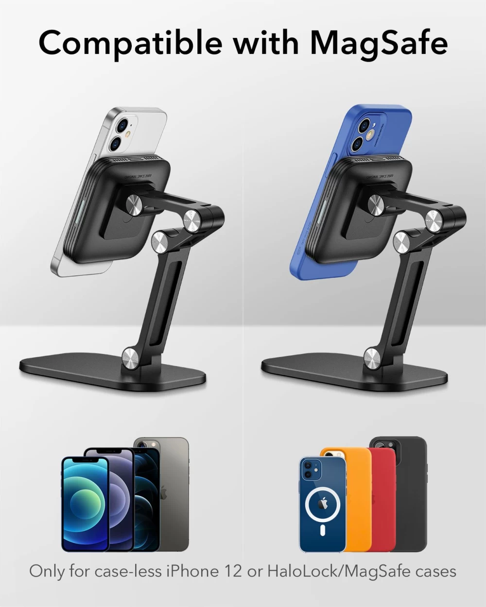 Wireless chargers  ESR HaloLock Adjustable Charging Stand black