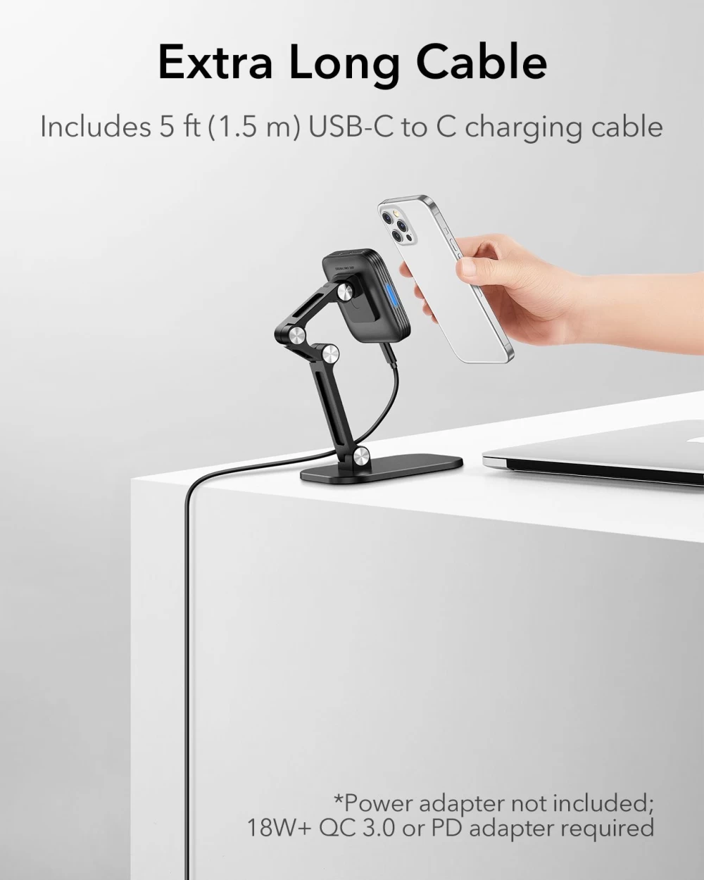 Wireless chargers  ESR HaloLock Adjustable Charging Stand black