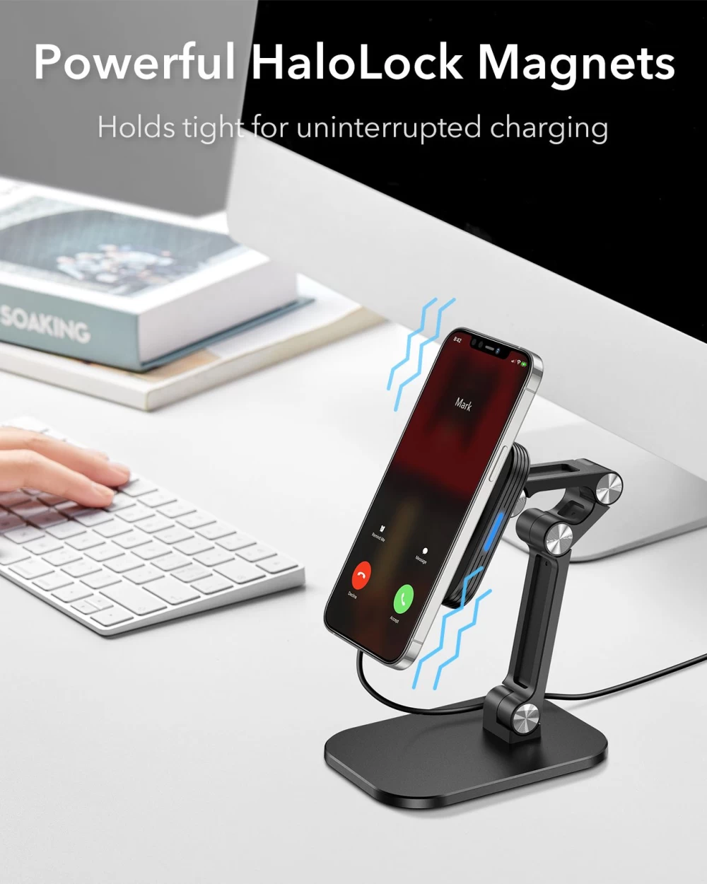 Wireless chargers  ESR HaloLock Adjustable Charging Stand black