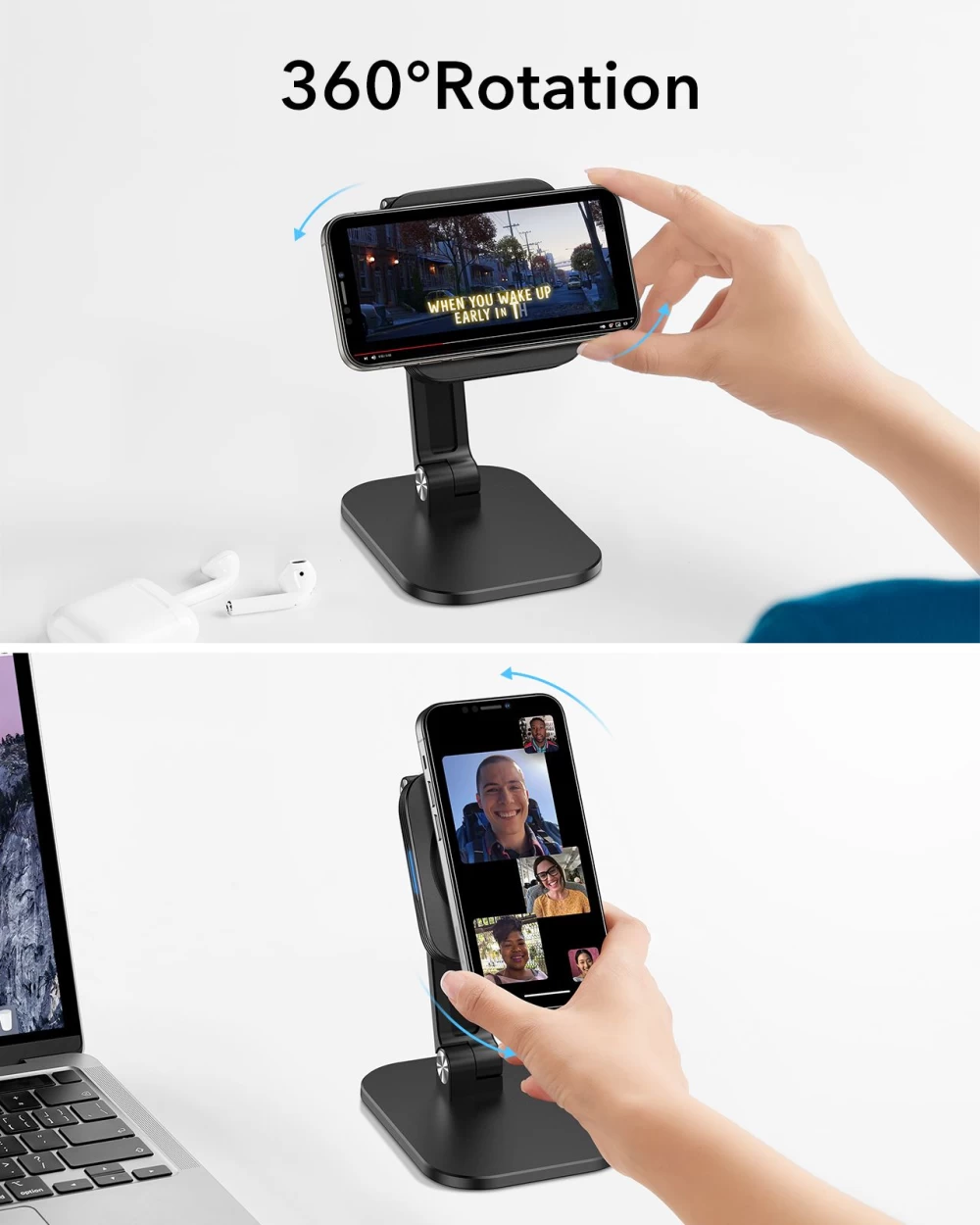 Wireless chargers  ESR HaloLock Adjustable Charging Stand black