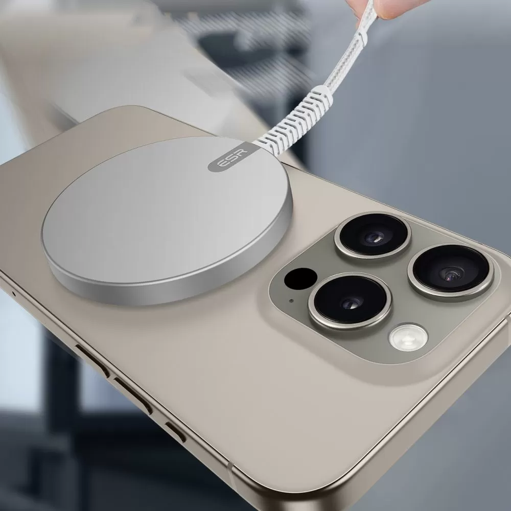 Wireless chargers  ESR HALOLOCK QI2 MINI MAGNETIC MAGSAFE WIRELESS CHARGER 15W silver