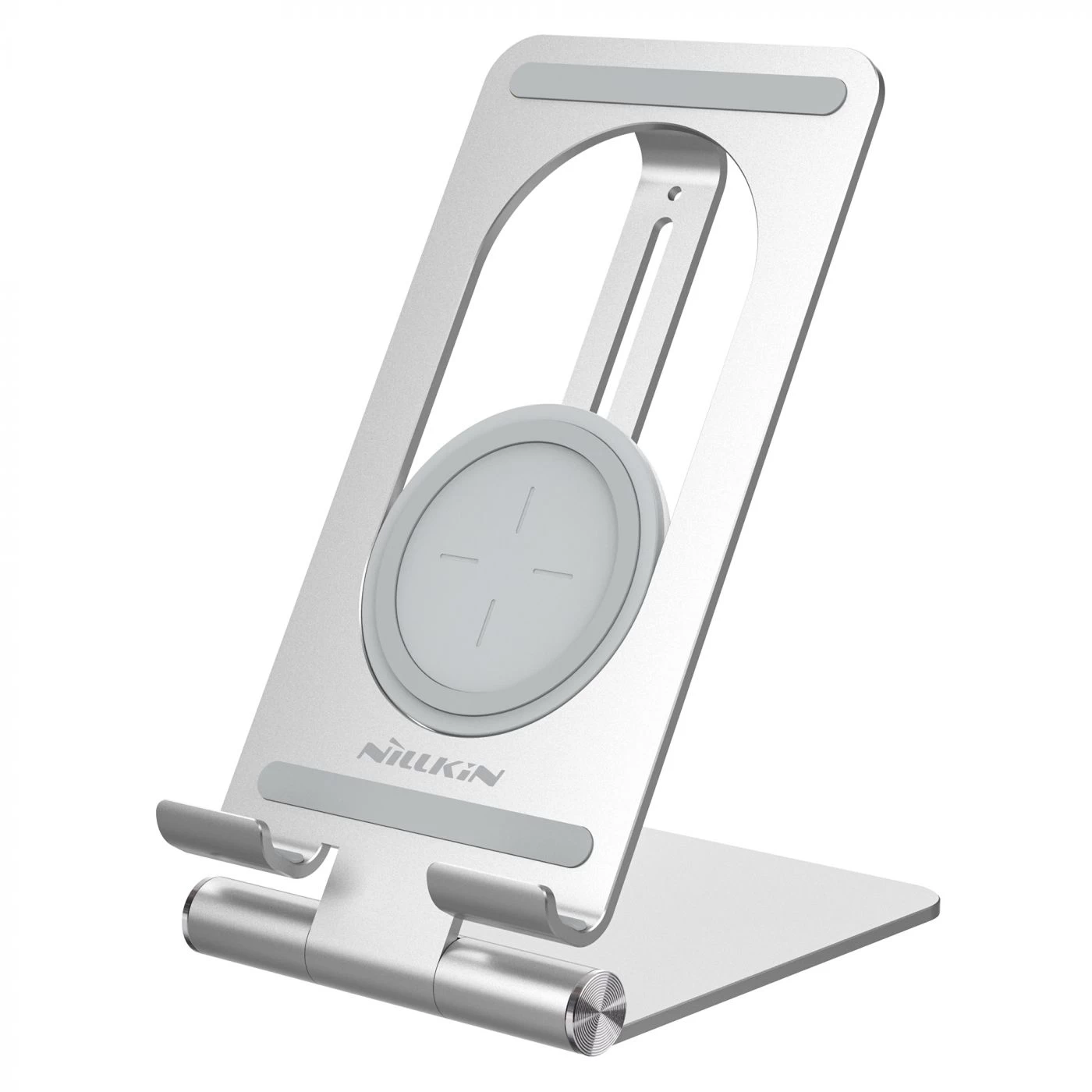 Juhtmeta laadija Nillkin PowerHold Tablet Wireless Charging Stand hõbe