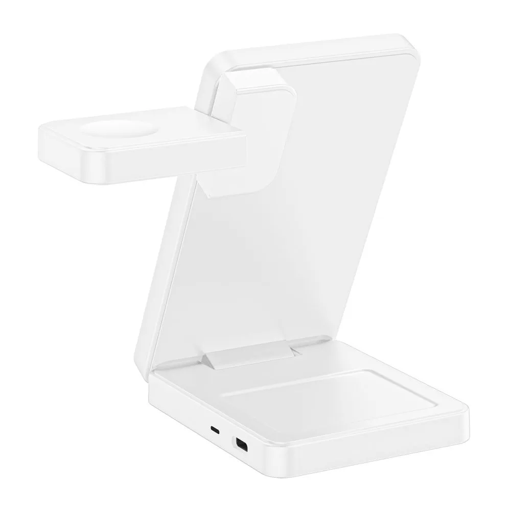 Bezvadu lādētājs TECH-PROTECT A56 3IN1 MAGNETIC MAGSAFE WIRELESS CHARGER 25W QI2.2 Viedierīču