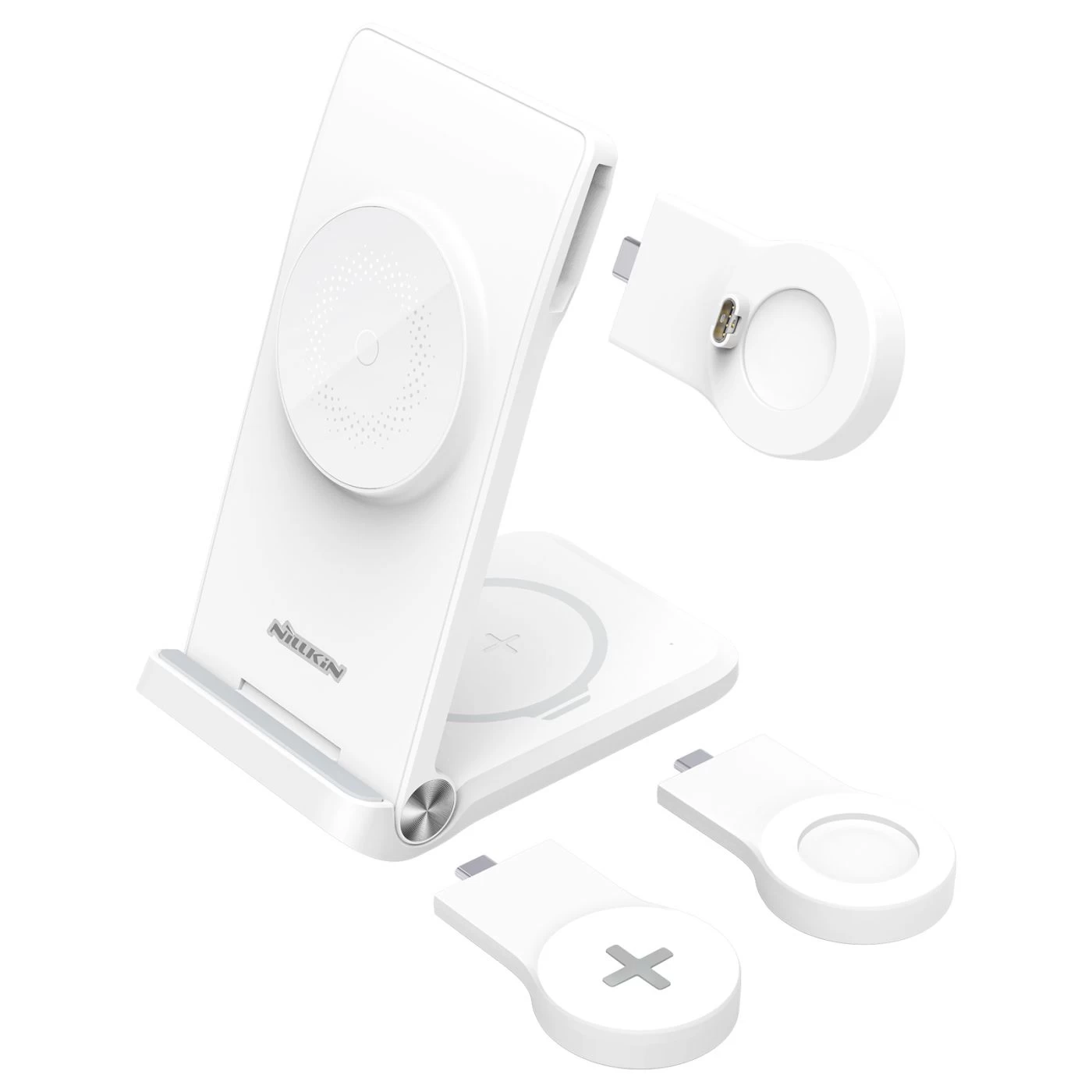 Wireless chargers Nillkin Power Trio 3in1 Charger Magsafe (Samsung Watch) Magnetic Version white