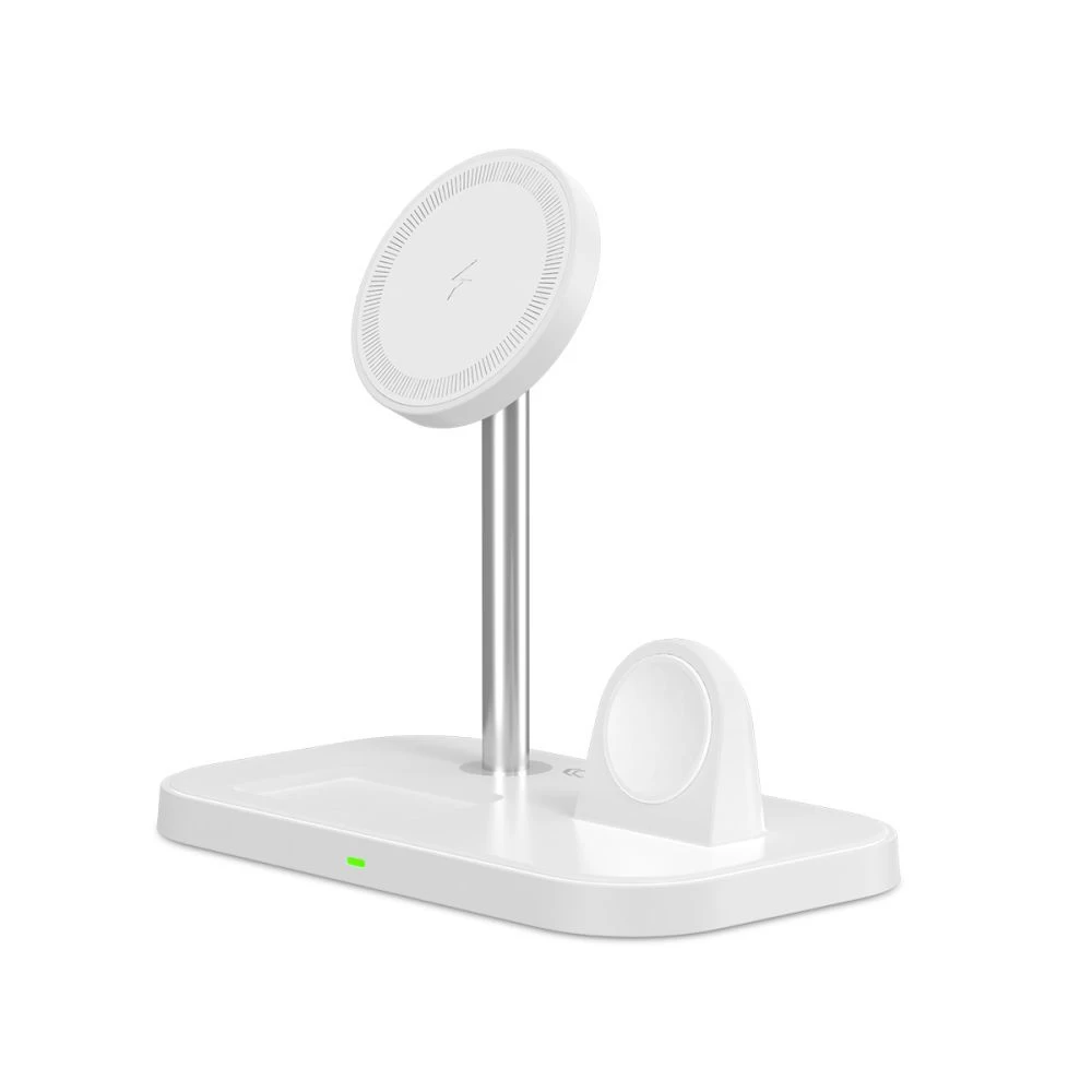 Беспроводные зарядные устройства TECH-PROTECT QI15W A22 3IN1 MAGNETIC MAGSAFE WIRELESS CHARGER белый