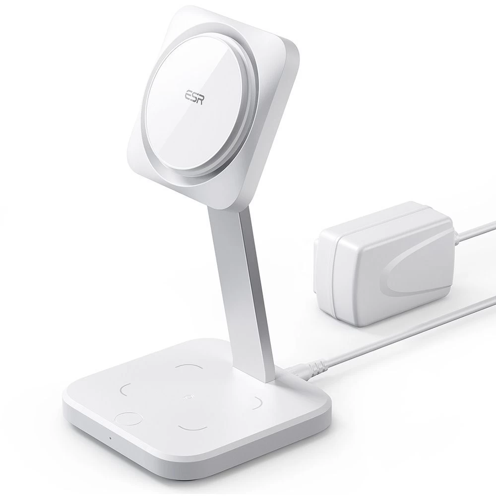 Беспроводные зарядные устройства ESR HALOLOCK 2IN1 CRYOBOOST MAGNETIC MAGSAFE WIRELESS CHARGER белый