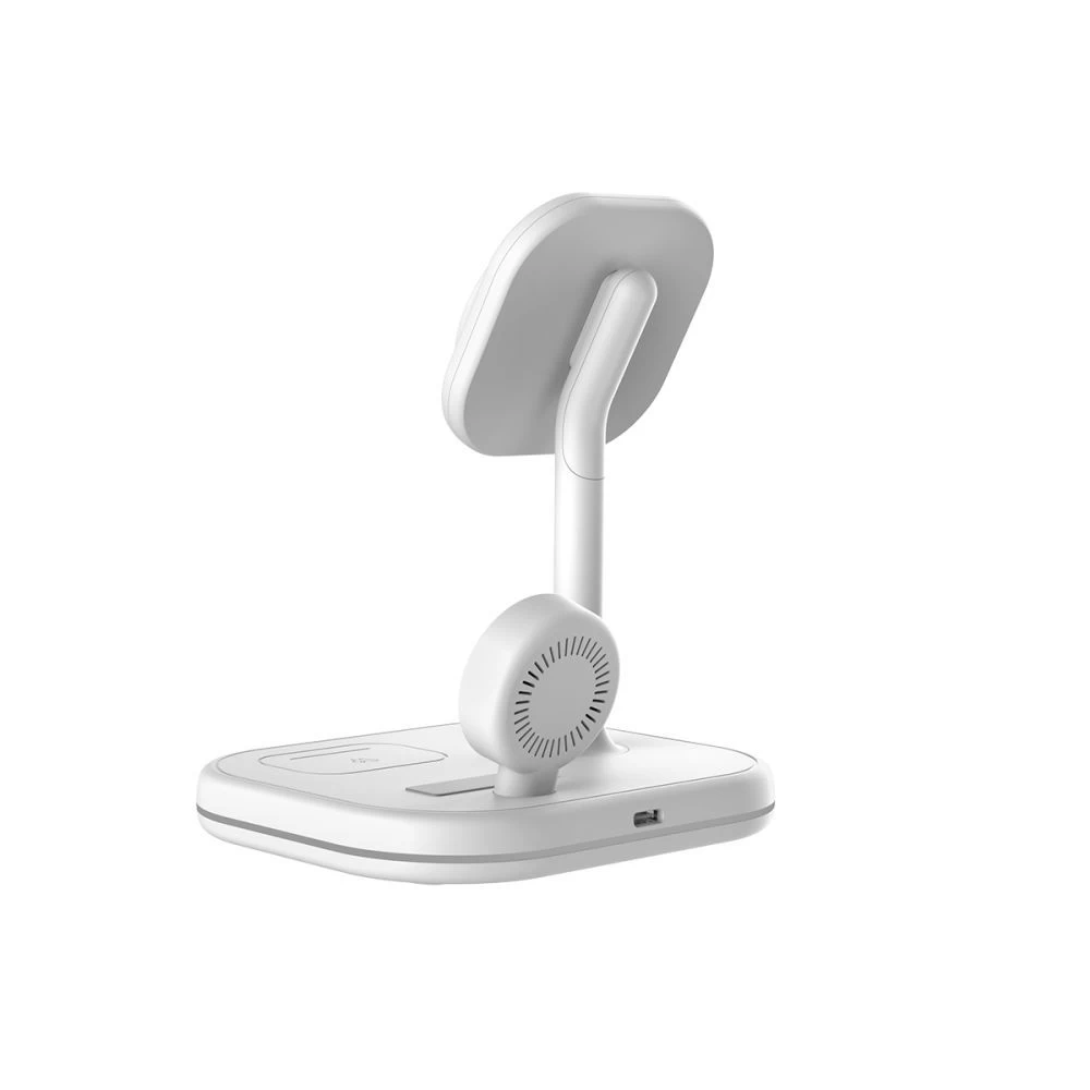 Беспроводные зарядные устройства TECH-PROTECT QI15W-A27 3IN1 MAGNETIC MAGSAFE WIRELESS CHARGER белый