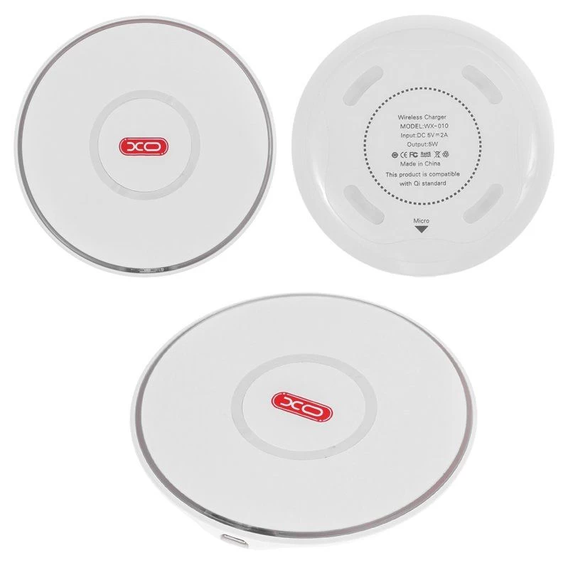 Juhtmeta laadija XO MOBILE Wireless Charger valge