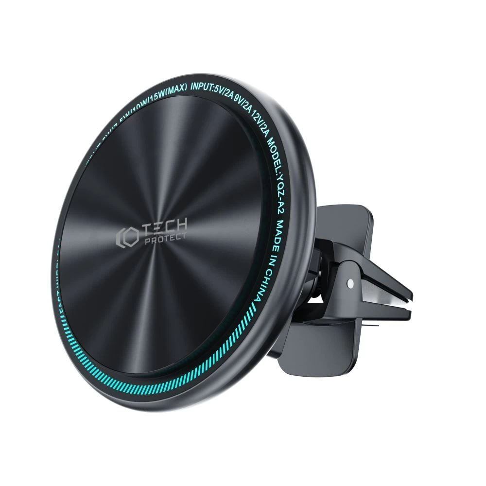 Беспроводные зарядные устройства TECH-PROTECT A2 Magnetic Magsafe Vent Car Mount Wireless Charger 15W черный