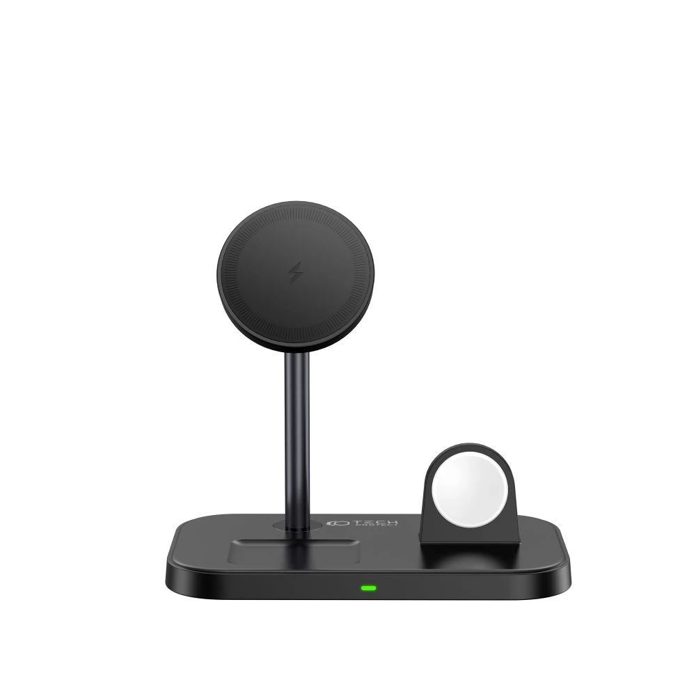 Беспроводные зарядные устройства TECH-PROTECT QI15W A22 3IN1 MAGNETIC MAGSAFE WIRELESS CHARGER черный