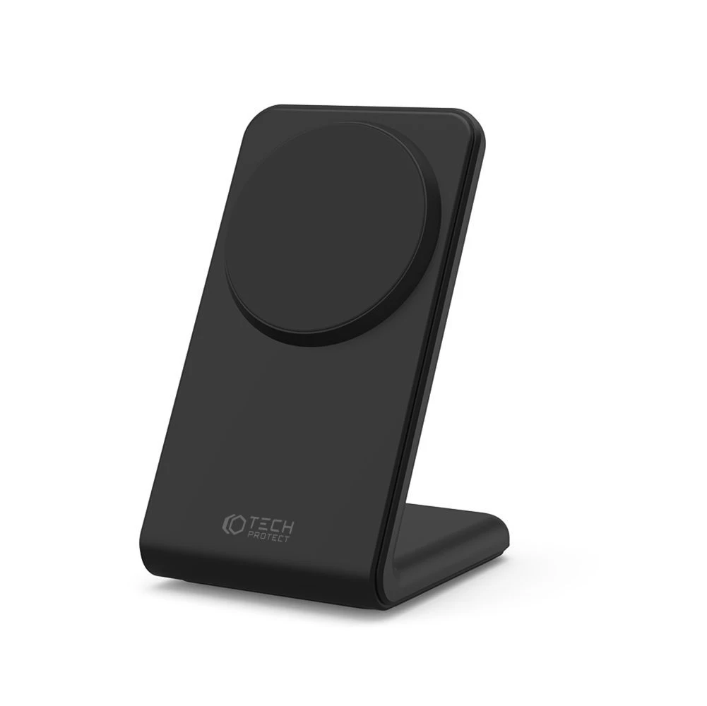 Беспроводные зарядные устройства TECH-PROTECT QI15W-A23 MAGNETIC MAGSAFE WIRELESS CHARGER черный