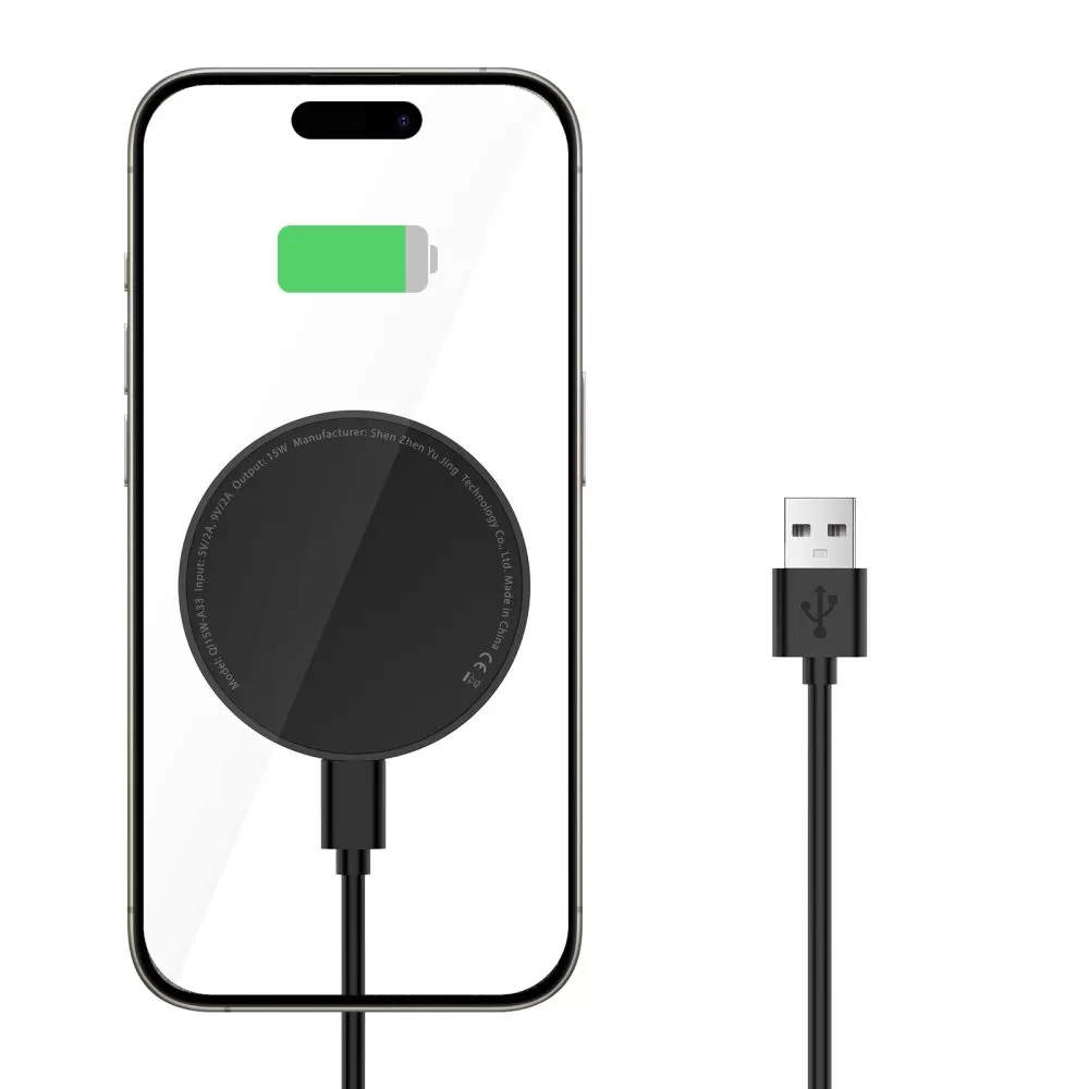 Беспроводные зарядные устройства TECH-PROTECT QI15W-A33 MAGNETIC MAGSAFE WIRELESS CHARGER черный