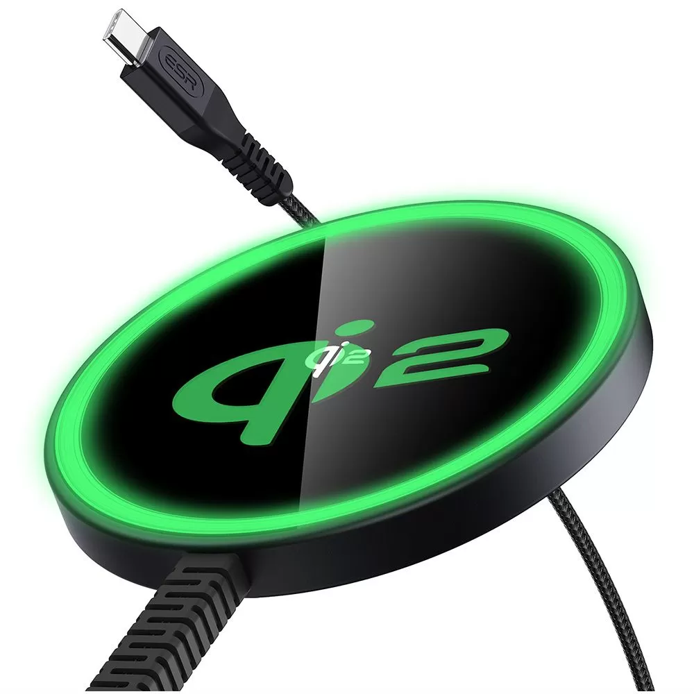 Беспроводные зарядные устройства ESR HALOLOCK QI2 MINI MAGNETIC MAGSAFE WIRELESS CHARGER 15W черный