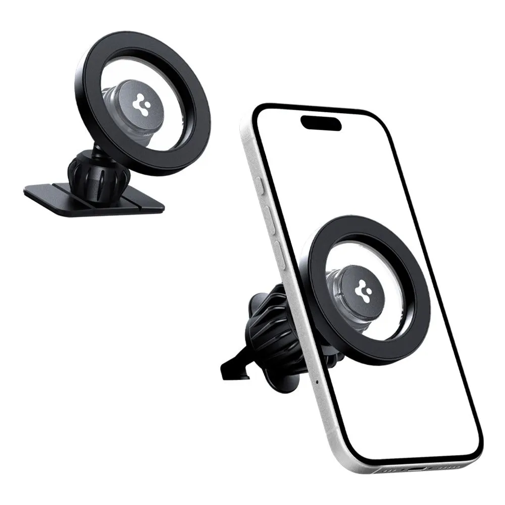 Wireless chargers SPIGEN MFT13 MAGNETIC MAGSAFE DASHBOARD & VENT CAR MOUNT black