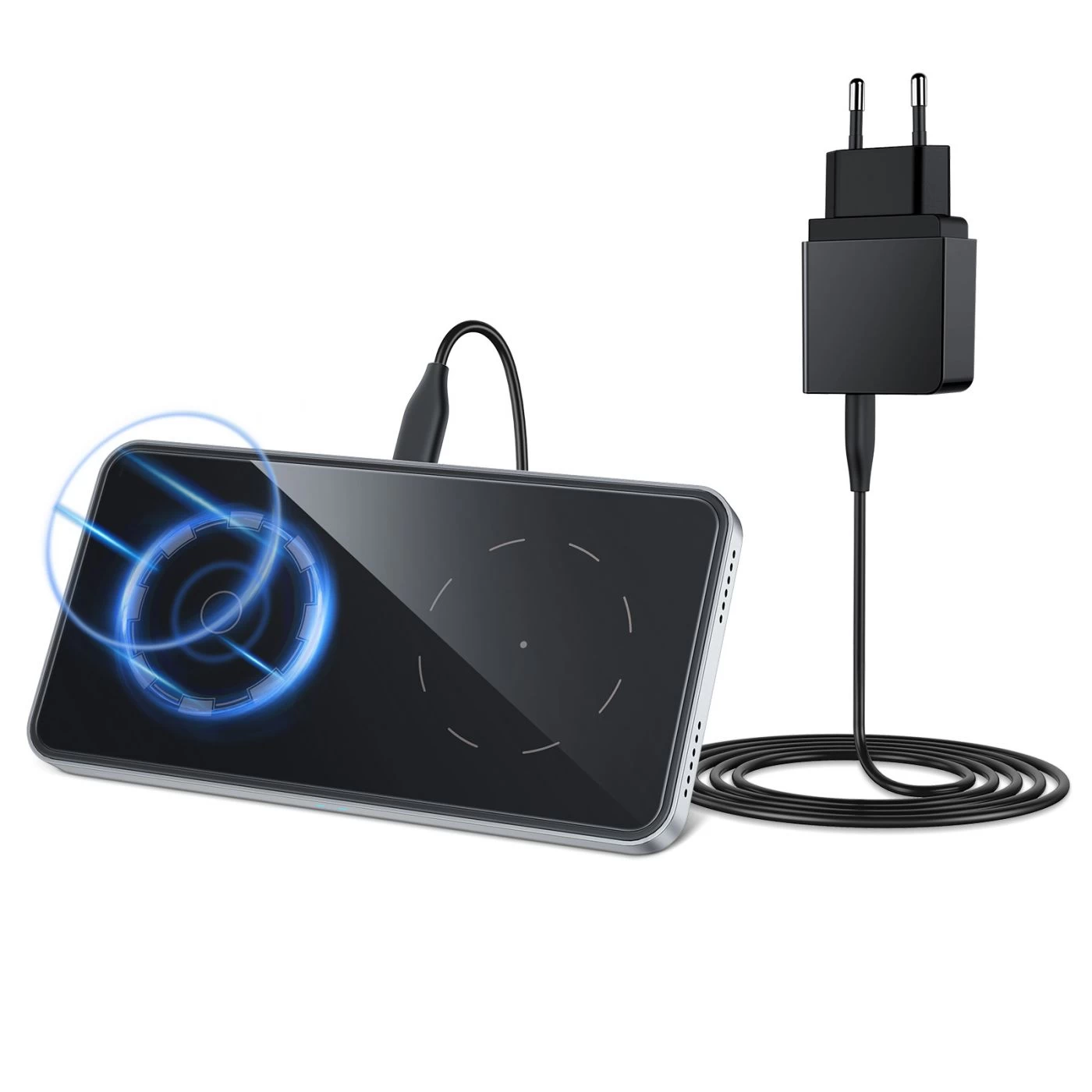 Juhtmeta laadija ESR HaloLock 2-in-1 Magnetic Wireless Charger must