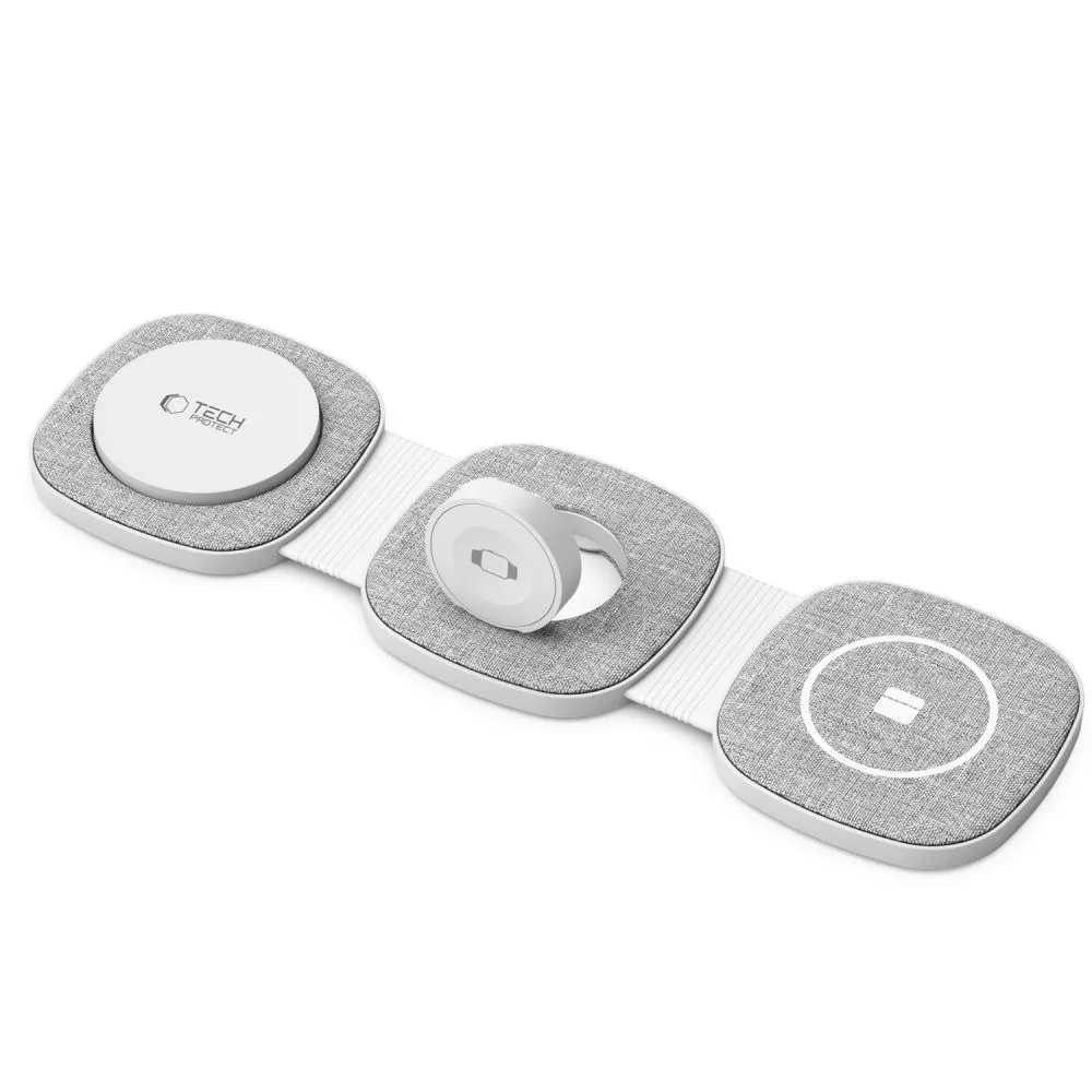 Juhtmeta laadija TECH-PROTECT QI15W-A32 3IN1 MAGNETIC MAGSAFE WIRELESS CHARGER hall