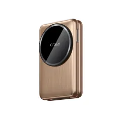 Wireless chargers  TECH-PROTECT QI15W-A42 3IN1 MAGNETIC MAGSAFE WIRELESS CHARGER golden