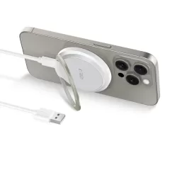 Wireless chargers  TECH-PROTECT QI15W-A33 MAGNETIC MAGSAFE WIRELESS CHARGER white