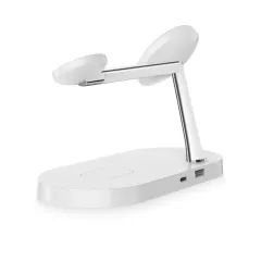 Wireless chargers  TECH-PROTECT A12 3IN1 MAGNETIC MAGSAFE WIRELESS CHARGER white