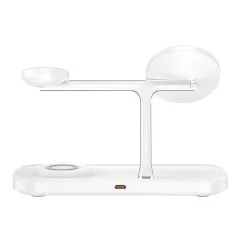 Wireless chargers  TECH-PROTECT QI15W-A45 3IN1 MAGNETIC MAGSAFE WIRELESS CHARGER white