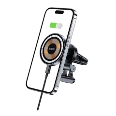Беспроводные зарядные устройства  TECH-PROTECT MM15W-V5 MAGNETIC MAGSAFE VENT CAR MOUNT WIRELESS CHARGER 15W черный