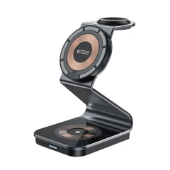 Langattomat laturit  TECH-PROTECT QI15W-A29 3IN1 MAGNETIC MAGSAFE WIRELESS CHARGER musta