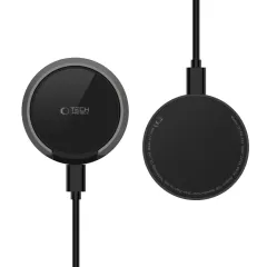 Wireless chargers  TECH-PROTECT QI15W-A33 MAGNETIC MAGSAFE WIRELESS CHARGER black