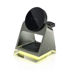 Wireless chargers  TECH-PROTECT QI15W-A43 3IN1 MAGNETIC MAGSAFE WIRELESS CHARGER black