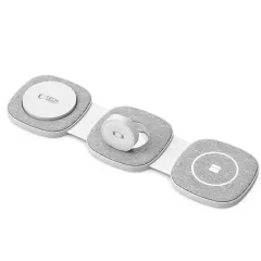 Wireless chargers  TECH-PROTECT QI15W-A32 3IN1 MAGNETIC MAGSAFE WIRELESS CHARGER gray