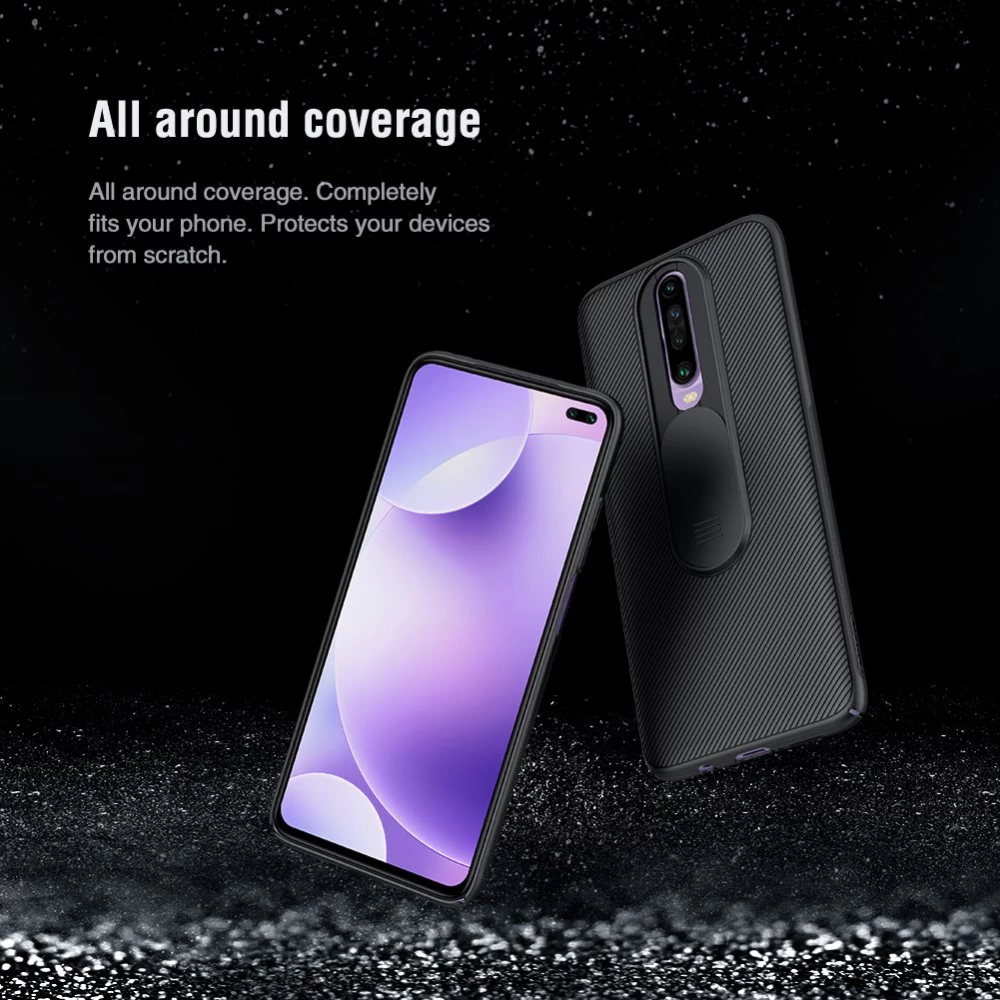 Xiaomi RedMi K30 suojakuori musta Nillkin CamShield 