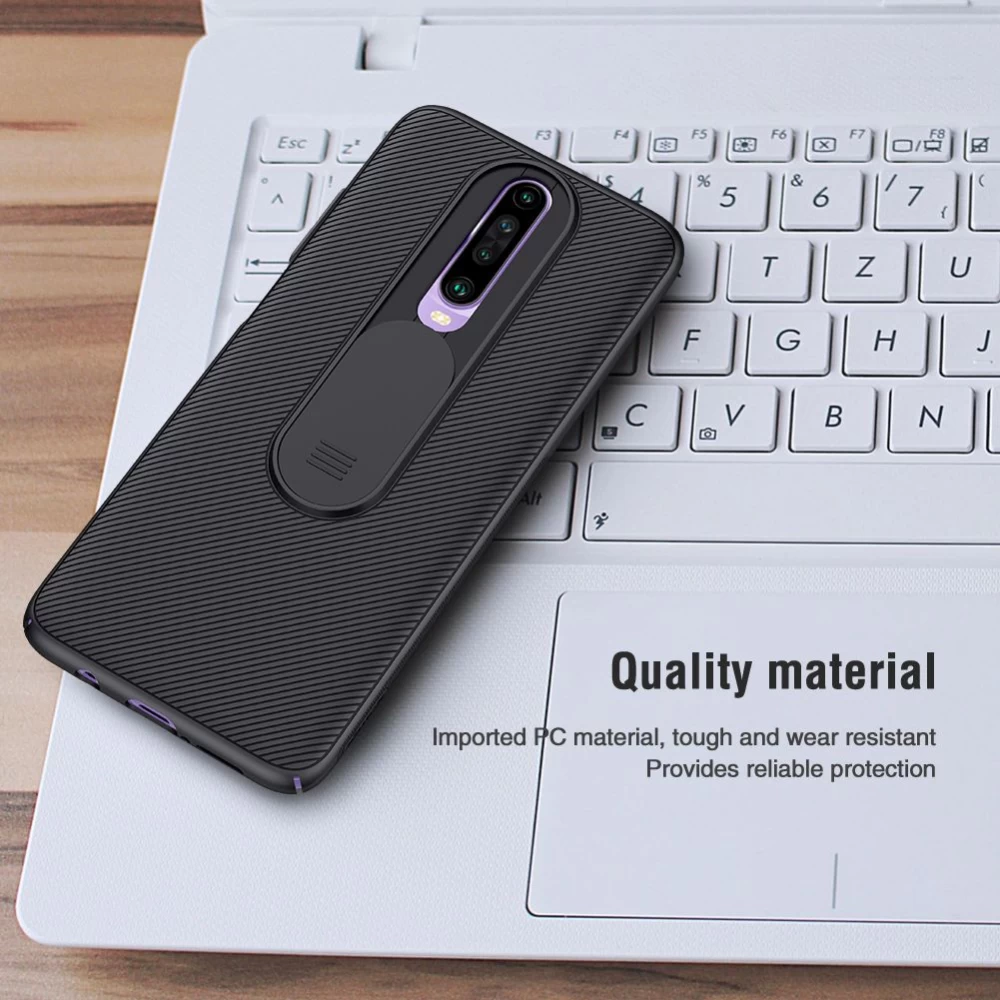 Xiaomi RedMi K30 ümbris must Nillkin CamShield 