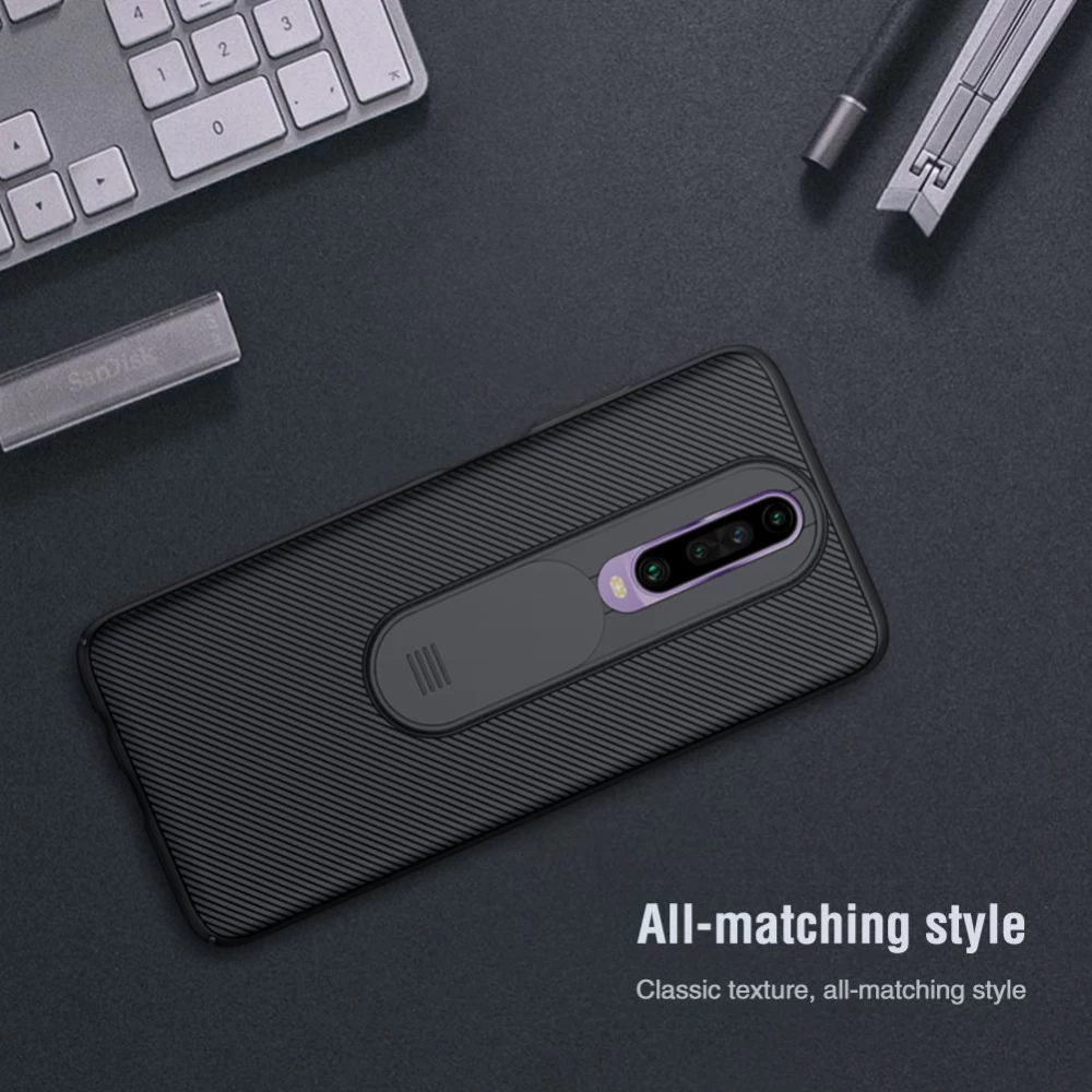 Xiaomi RedMi K30 ümbris must Nillkin CamShield 