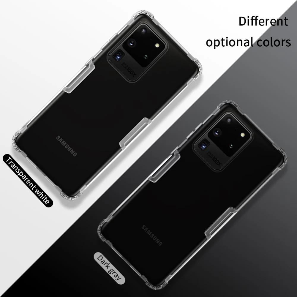 Samsung Galaxy S20 Ultra skal transparent grå Nillkin TPU 