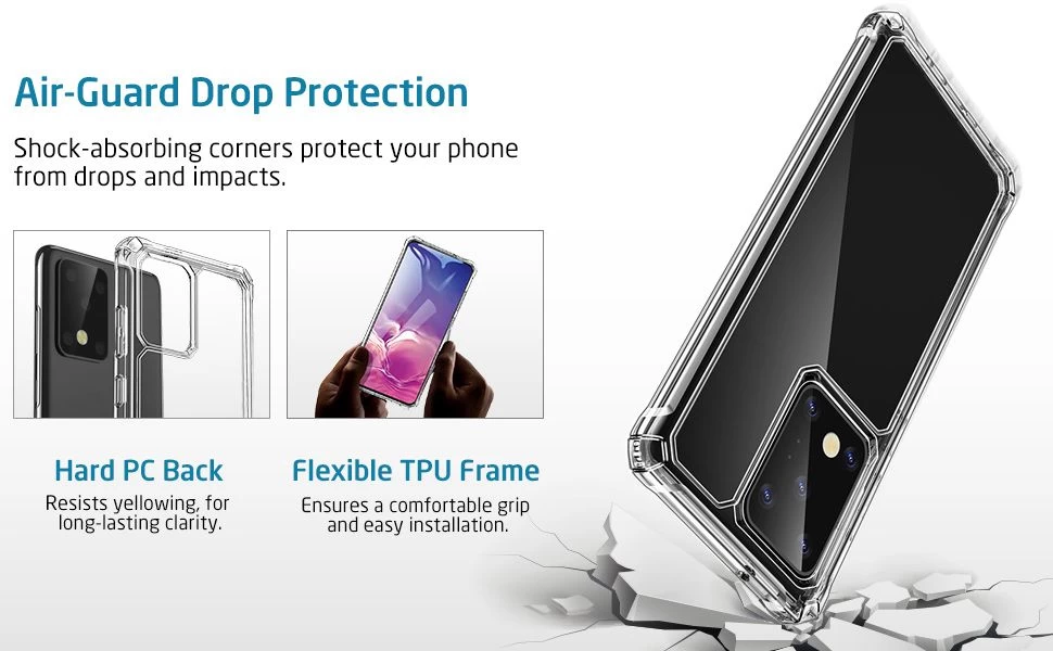 Samsung Galaxy S20 Ultra чехол прозрачный ESR Air Armor 