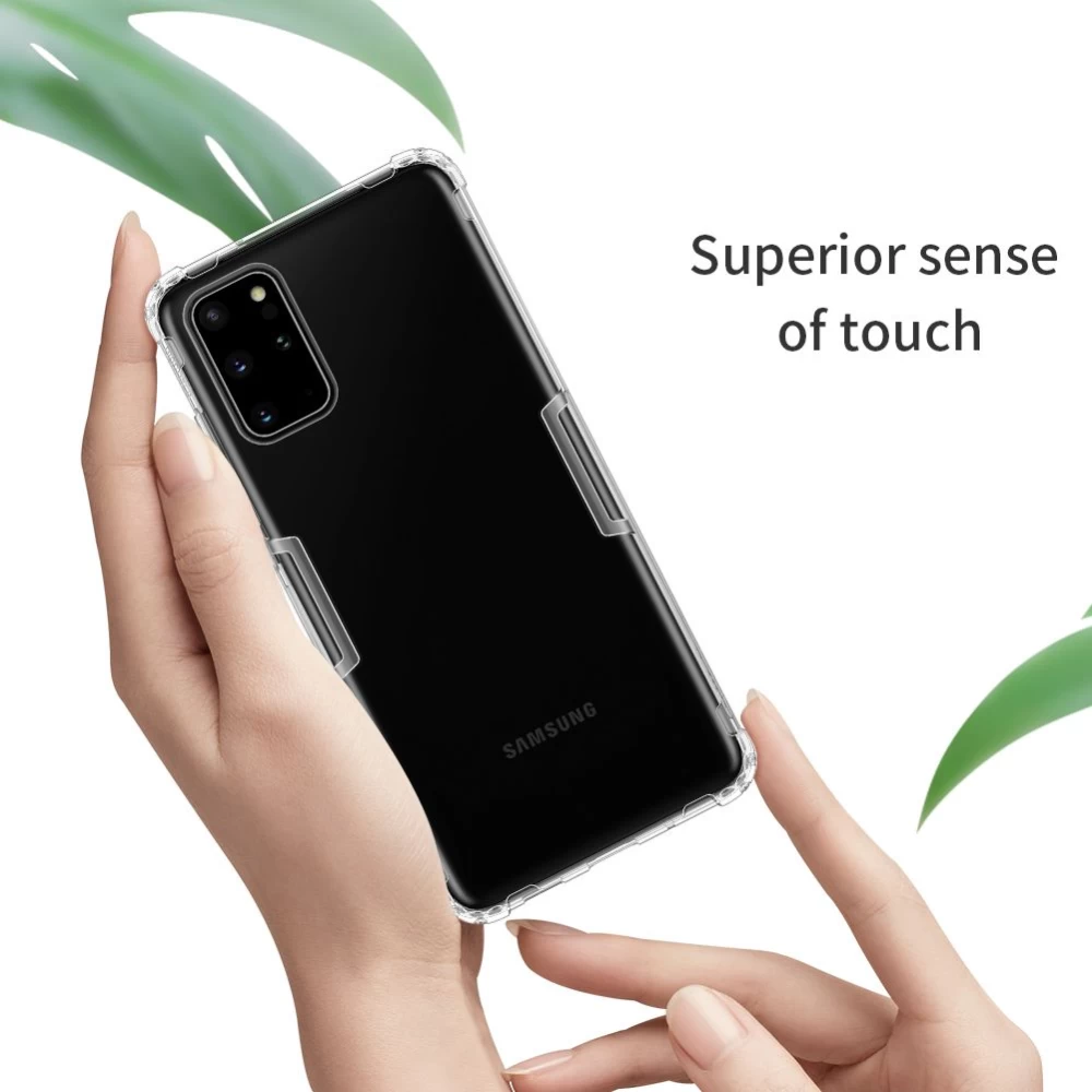 Samsung Galaxy S20 Plus dėklas skaidrus pilkas Nillkin TPU 