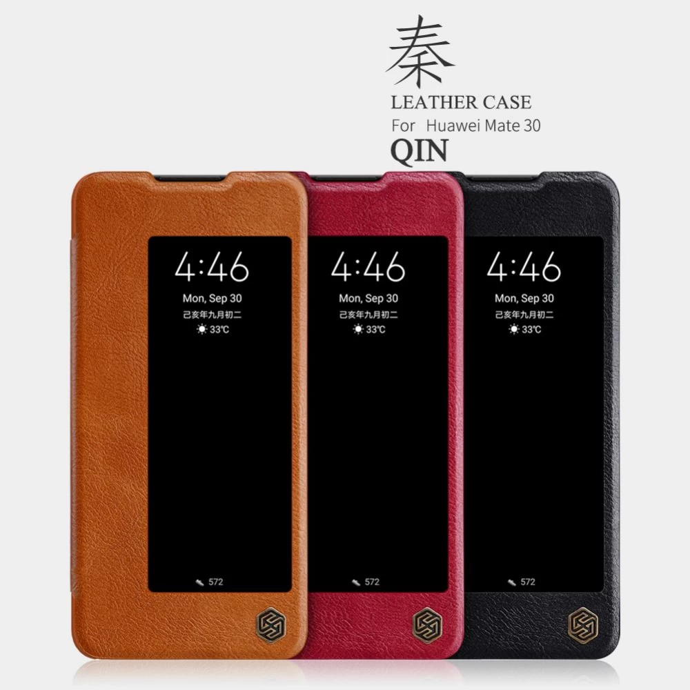 Huawei Mate 30 suojakotelo punainen Nillkin Qin Leather 