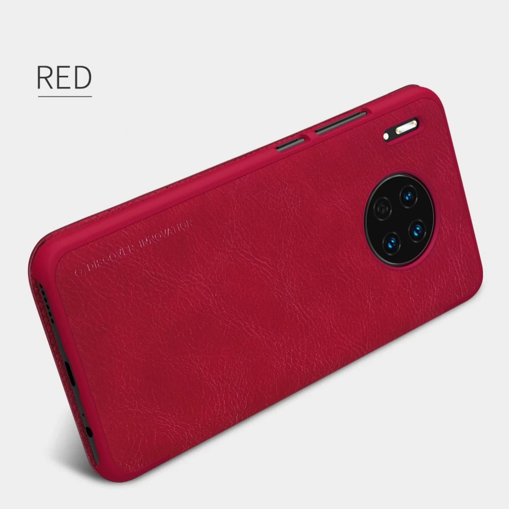 Huawei Mate 30 suojakotelo punainen Nillkin Qin Leather 