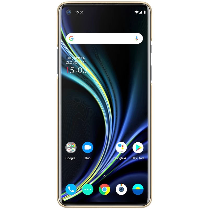 OnePlus 8 dėklas auksinis Nillkin Super Frosted Shield