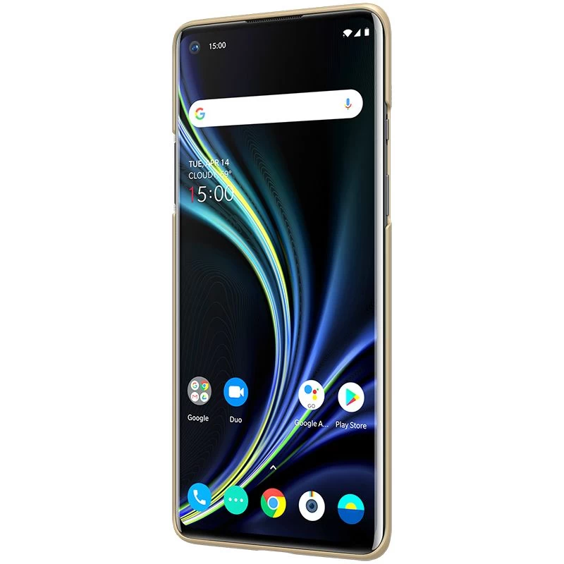OnePlus 8 dėklas auksinis Nillkin Super Frosted Shield