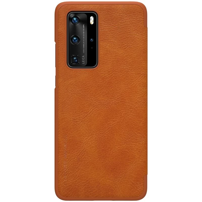 Huawei P40 Pro maciņš brūns Nillkin Qin Leather