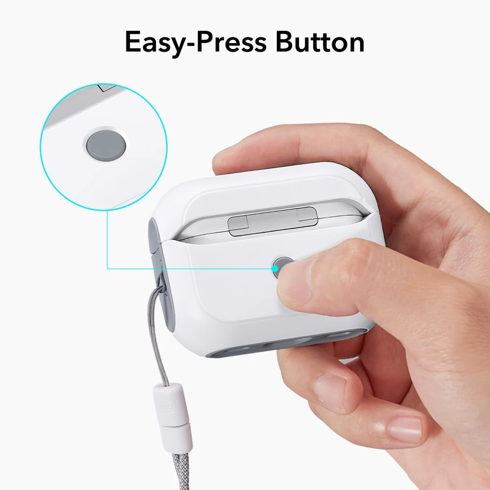 Apple AirPods Pro ümbris valge ESR ORBIT HALOLOCK MAGSAFE APPLE AIRPODS PRO 1 / 2
