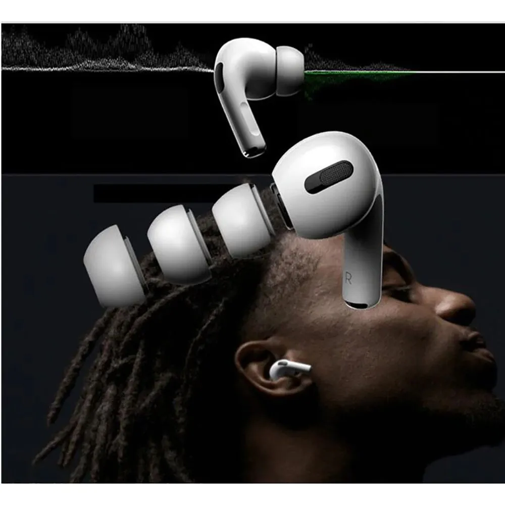 Apple AirPods Pro TECH-PROTECT EAR TIPS 3-PACK ümbris valge