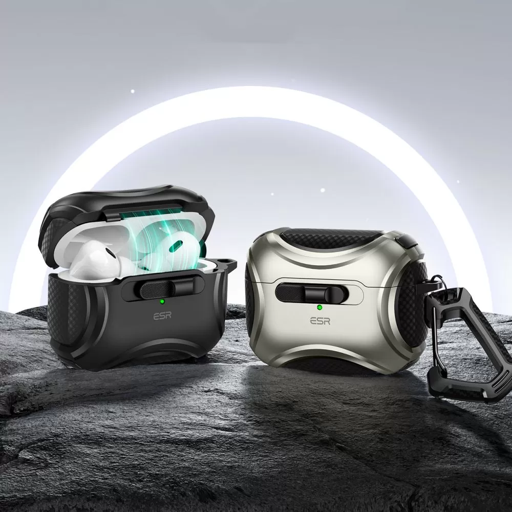 Apple AirPods Pro telefoni ümbris must ESR CYBER FLICKLOCK HALOLOCK MAGSAFE