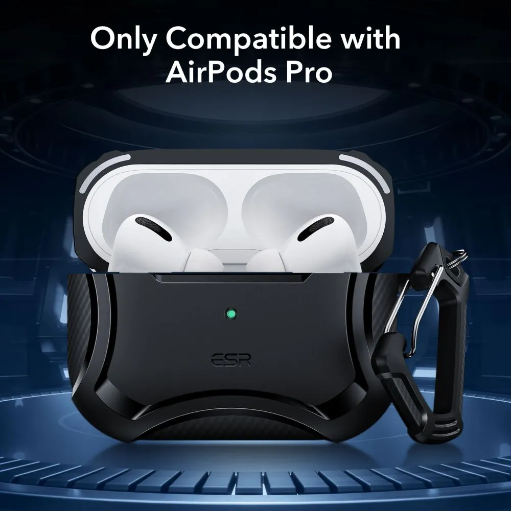Apple AirPods Pro telefoni ümbris must ESR CYBER ARMOR HALOLOCK MAGSAFE