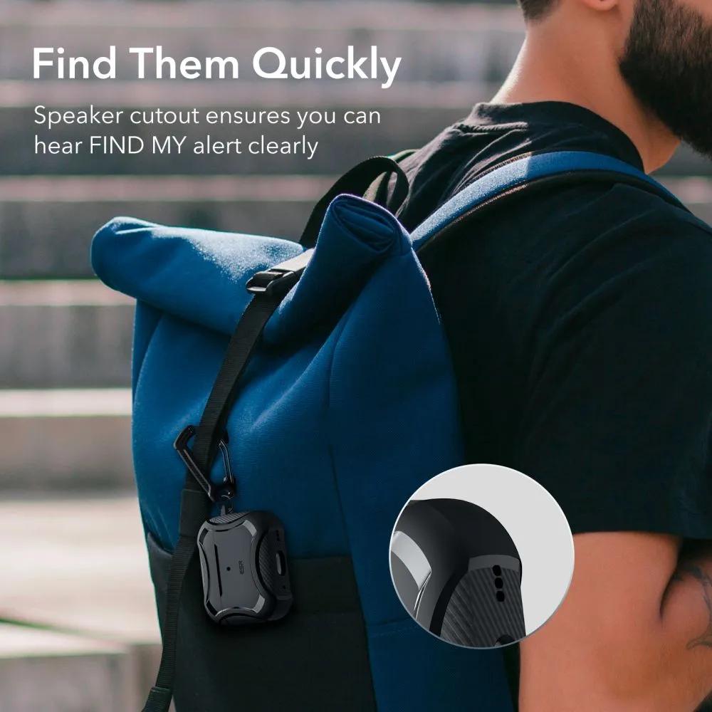 Apple AirPods Pro telefoni ümbris must ESR CYBER ARMOR HALOLOCK MAGSAFE